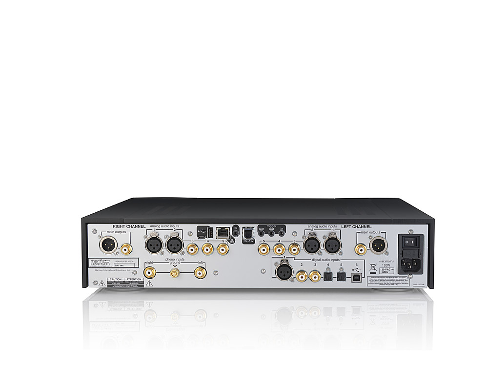 Back View: Mark Levinson - No526 Dual-Monaural Preamplifier for Digital and Analog Sources - black
