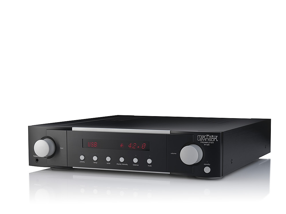 Angle View: Mark Levinson - No526 Dual-Monaural Preamplifier for Digital and Analog Sources - black