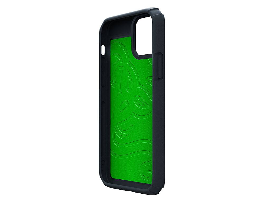 Angle. Razer - Arctech Pro Skin Case for iPhone 12 and iPhone 12 Pro - Black.