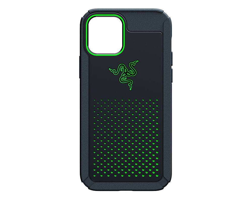 Front. Razer - Arctech Pro Skin Case for iPhone 12 and iPhone 12 Pro - Black.