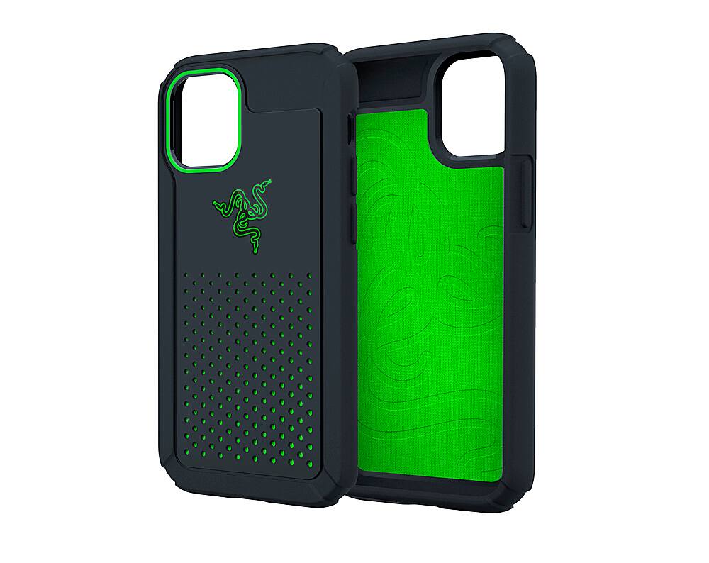 Alt View 11. Razer - Arctech Pro Skin Case for iPhone 12 and iPhone 12 Pro - Black.