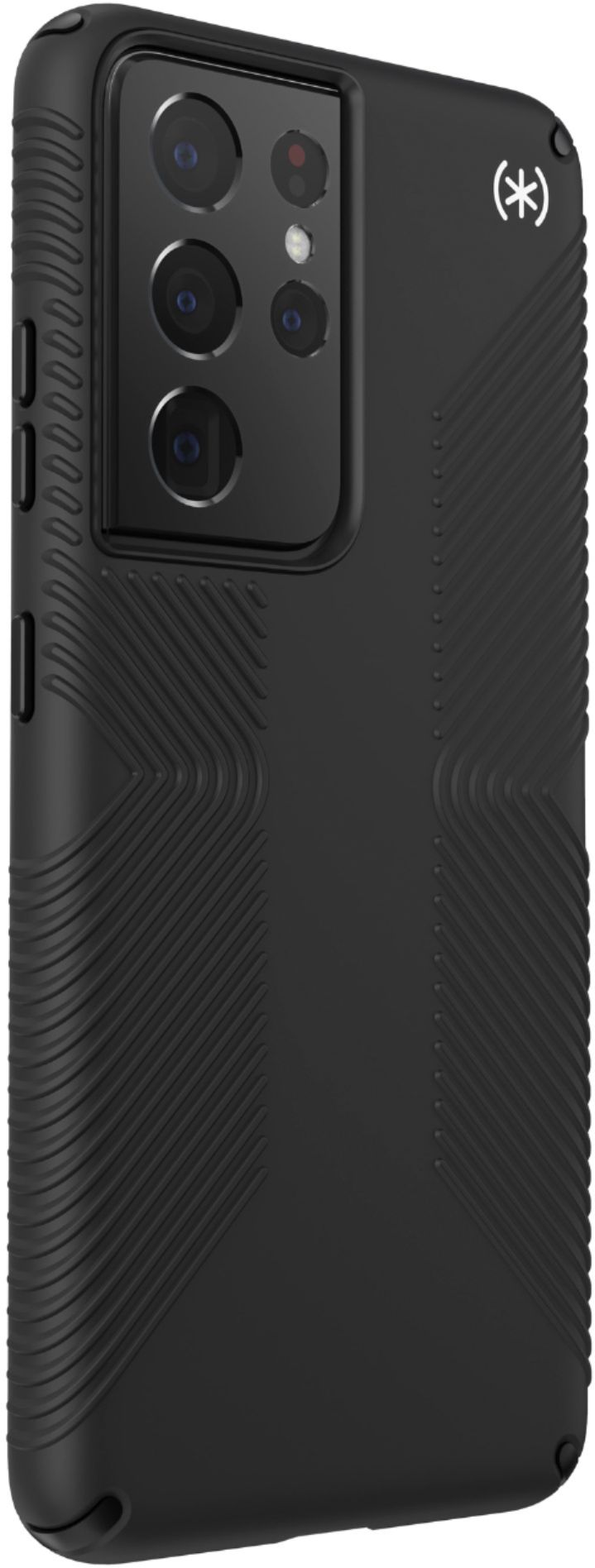 Angle View: Speck - Presidio2 Grip Case for Samsung Galaxy S21 Ultra 5G - Black