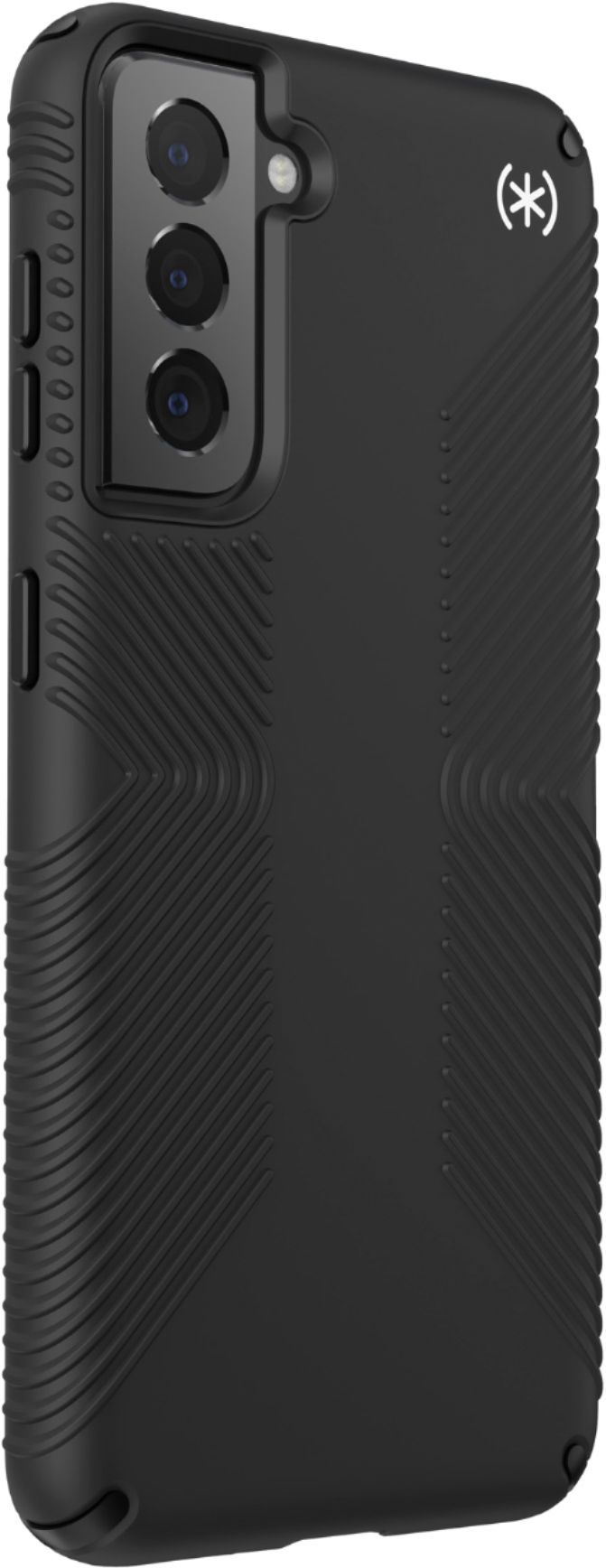 Angle View: Speck - Presidio2 Grip Case for Samsung Galaxy S21 5G - Black
