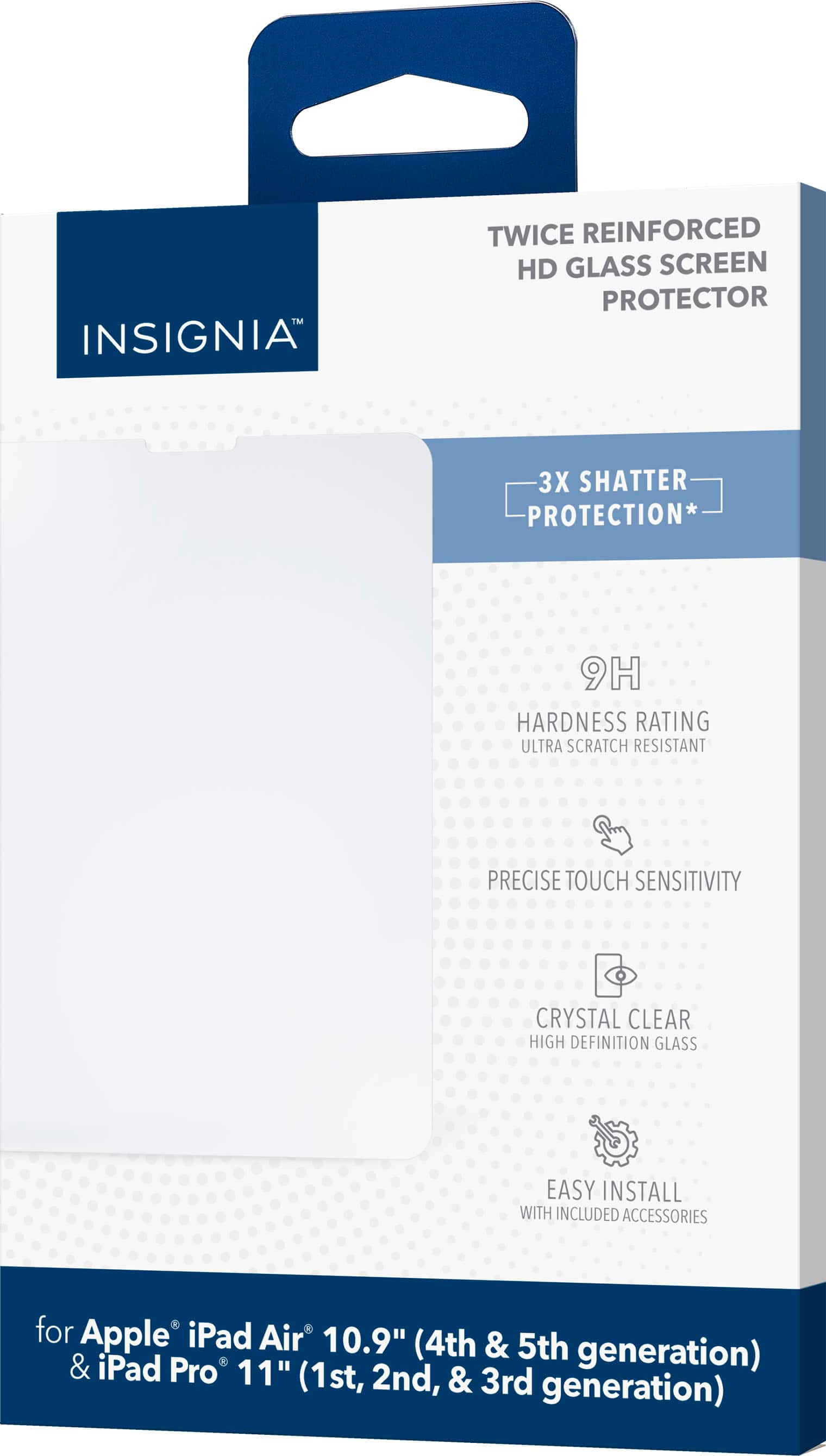 Alt View 16. Insignia™ - HD Glass Screen Protector for Apple iPad Air 10.9" (4th/5th Generation) and iPad Pro 11" (1st/2nd/3rd/4th Generation) - Clear.