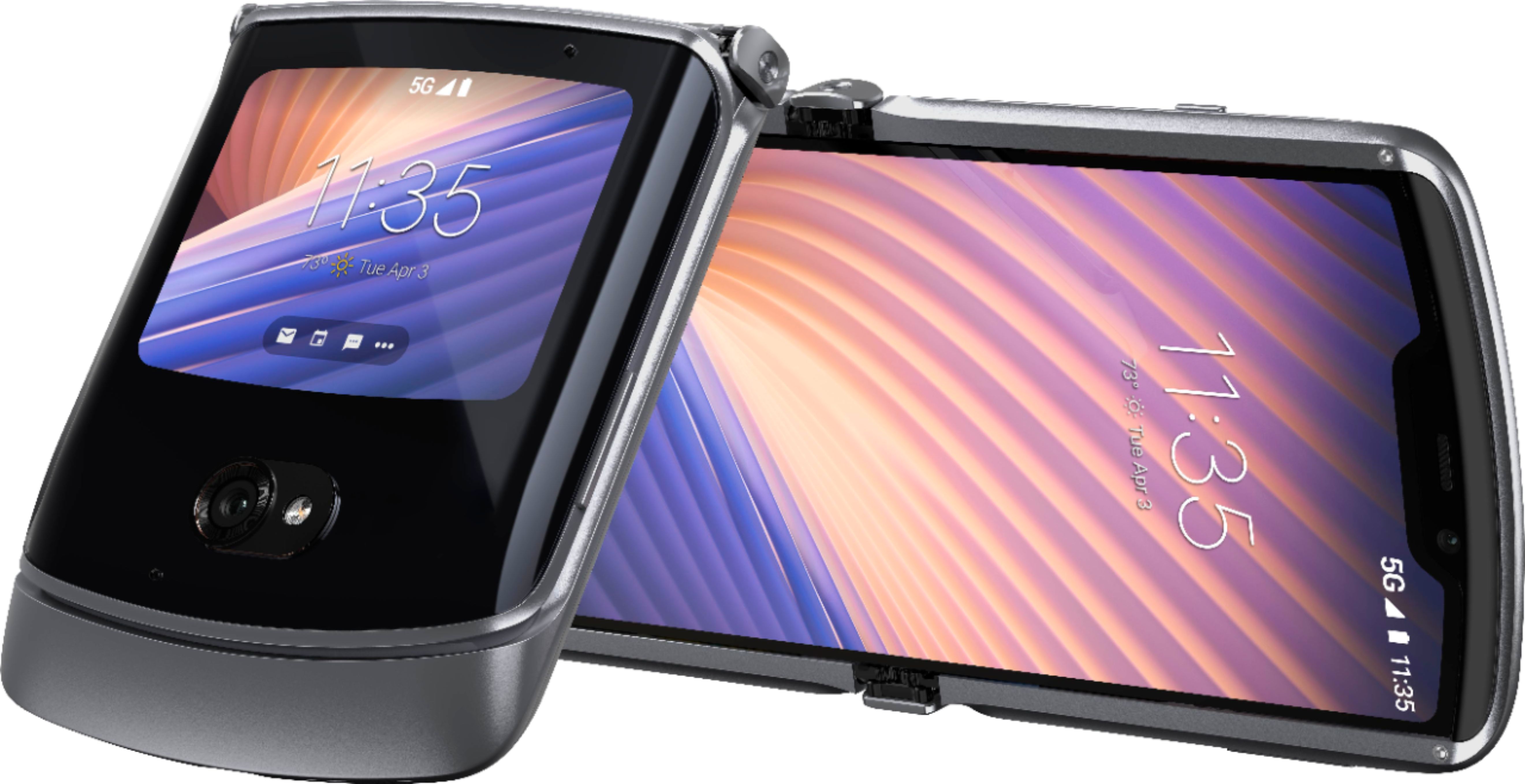 Customer Reviews: Motorola moto razr 2020 5G (Unlocked) Silver ...