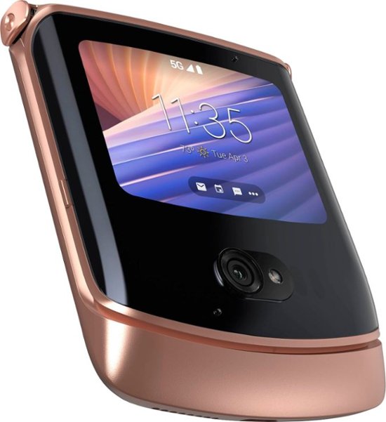 Motorola – moto razr 5G 256GB (Unlocked) – 2020 – Blush Gold