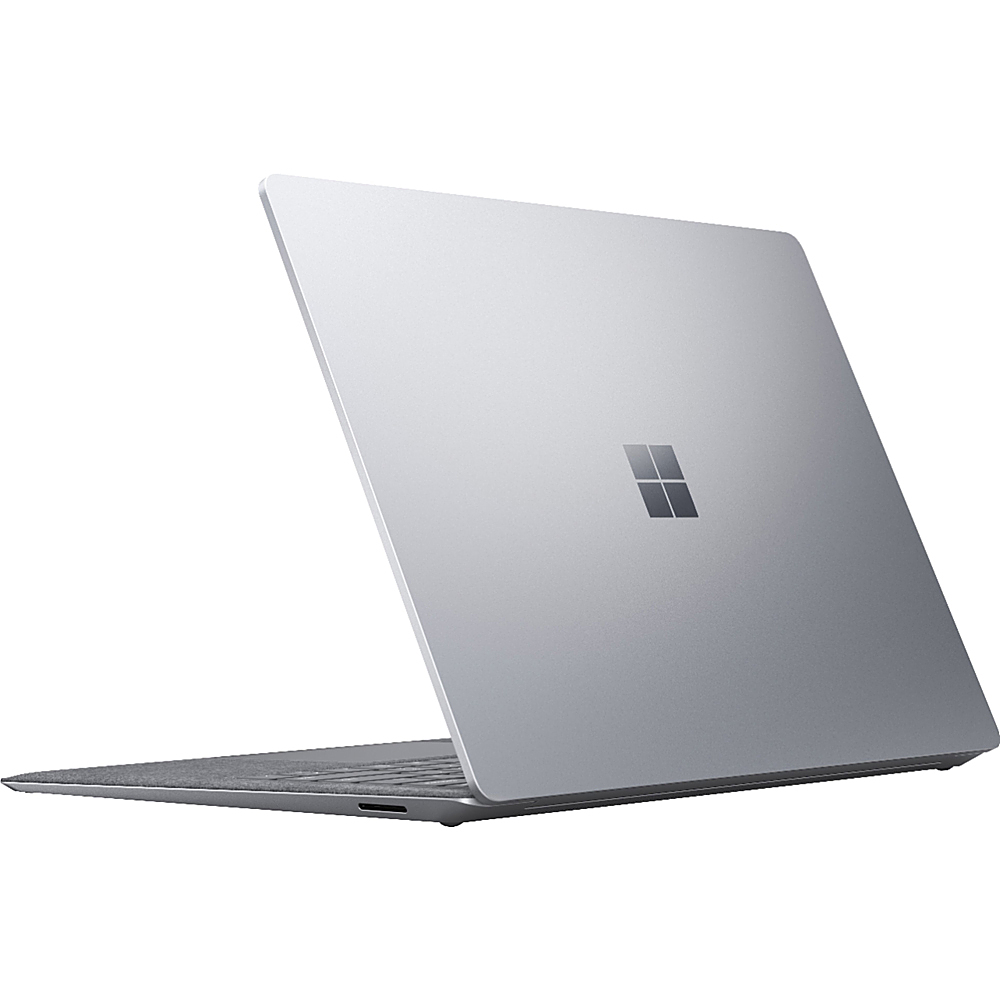 Left View: Microsoft - Surface Slim Pen 2 and Pro Signature Keyboard for Pro X, 8, 9 - Platinum Alcantara Material