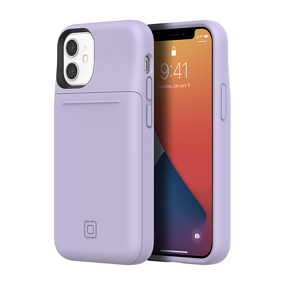 Incipio - Stashback Hard shell Case for Apple iPhone 12 mini - Lilac Purple