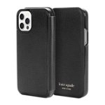 Alt View 1. kate spade new york - Folio Case for Apple iPhone 12 & iPhone 12 Pro - Black Crumbs.