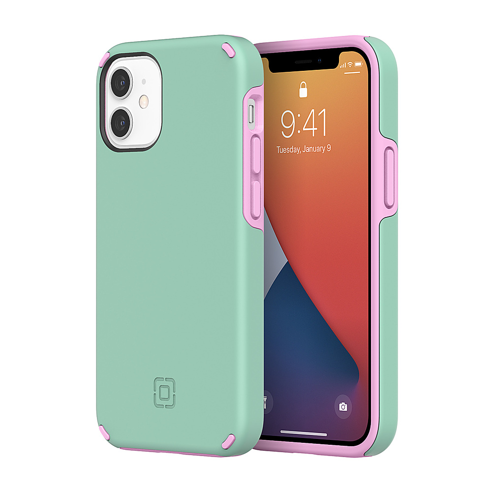 Incipio - Duo Hard shell Case for Apple iPhone 12 mini - Candy Mint/Pink