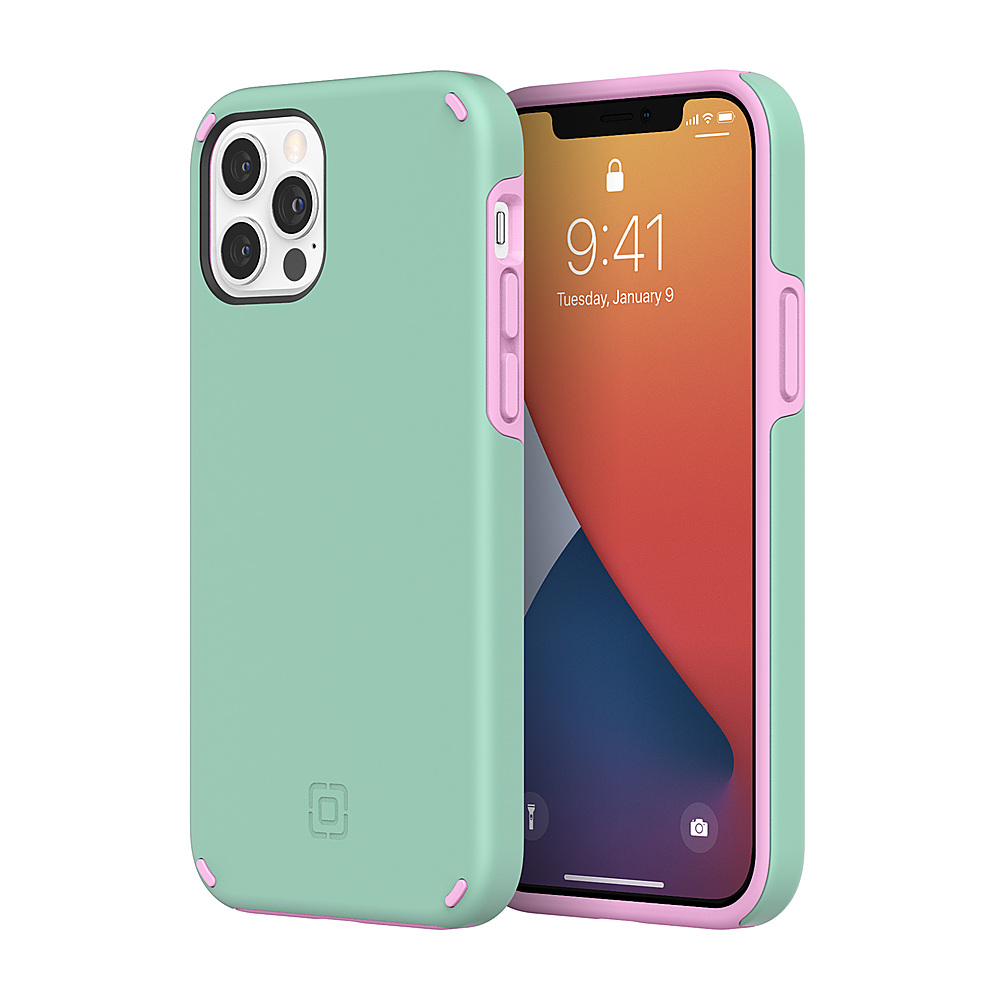 Incipio - Duo Case for Apple® iPhone® 12 & iPhone® 12 Pro - Candy Mint/Pink