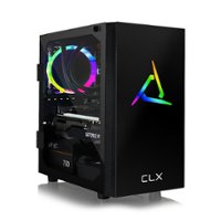 CLX - SET Gaming Desktop - AMD Ryzen 9 5900X - 32GB Memory - NVIDIA GeForce RTX 3070 - 480GB SSD + 3TB HDD - Black - Front_Zoom