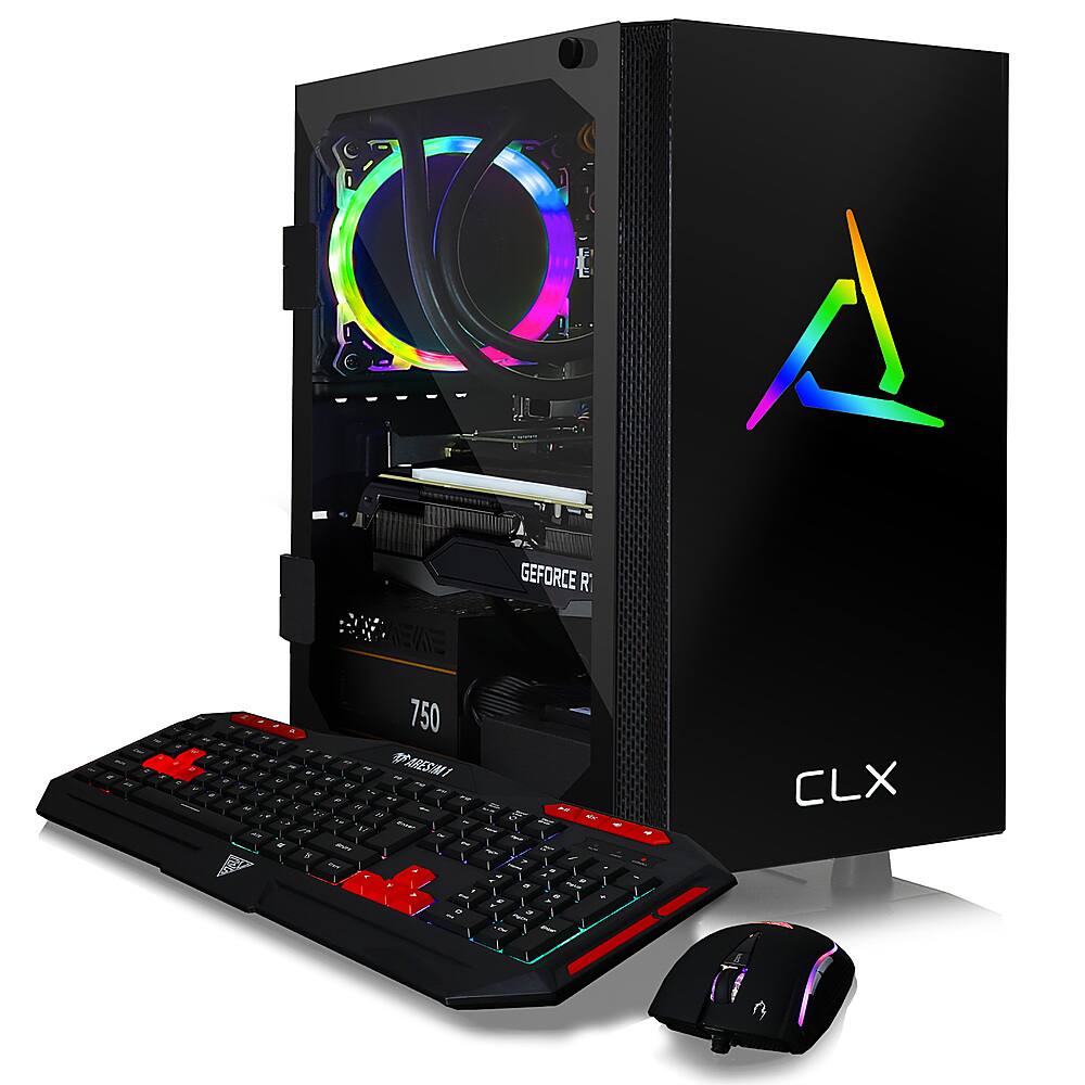 CLX SET Gaming Desktop AMD Ryzen 7 5800X 32GB Memory NVIDIA 