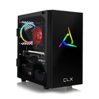 CLX - SET Gaming Desktop - AMD Ryzen 5 5600X - 32GB Memory - NVIDIA GeForce RTX 3070 - 480GB SSD + 3TB HDD - Black - Front_Zoom