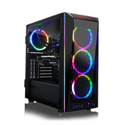 CLX - SET Gaming Desktop - AMD Ryzen 9 5900X - 16GB Memory - NVIDIA GeForce RTX 3080 - 240GB SSD + 2TB HDD - Black - Front_Zoom