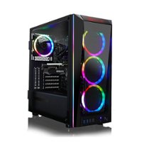 CLX - SET Gaming Desktop - AMD Ryzen 9 5950X - 32GB Memory - NVIDIA GeForce RTX 3080 - 480GB SSD + 3TB HDD - Black - Front_Zoom