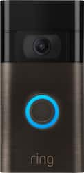 Ring Wi-Fi Smart Video Doorbell Wired with Chime Black B09NLDYGHQ - Best Buy