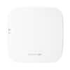 Front. HPE Aruba - Instant On AP11 (US) Indoor AP with DC Power Adapter and Cord (NA) Bundle - White.