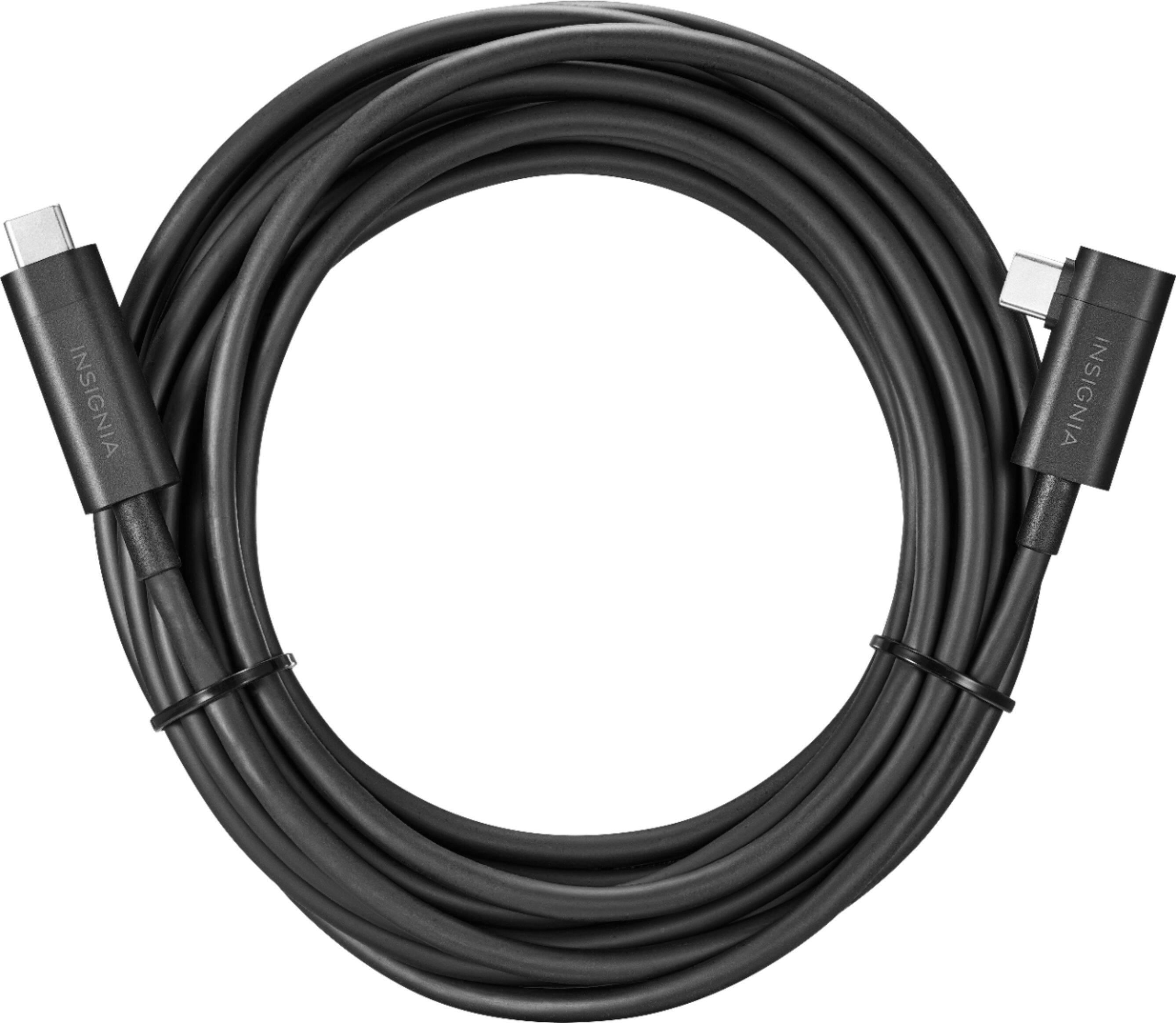 Alt View 14. Insignia™ - 16.4' USB-C Virtual Reality Headset Cable for Meta Quest 2 and Meta Quest - Black.