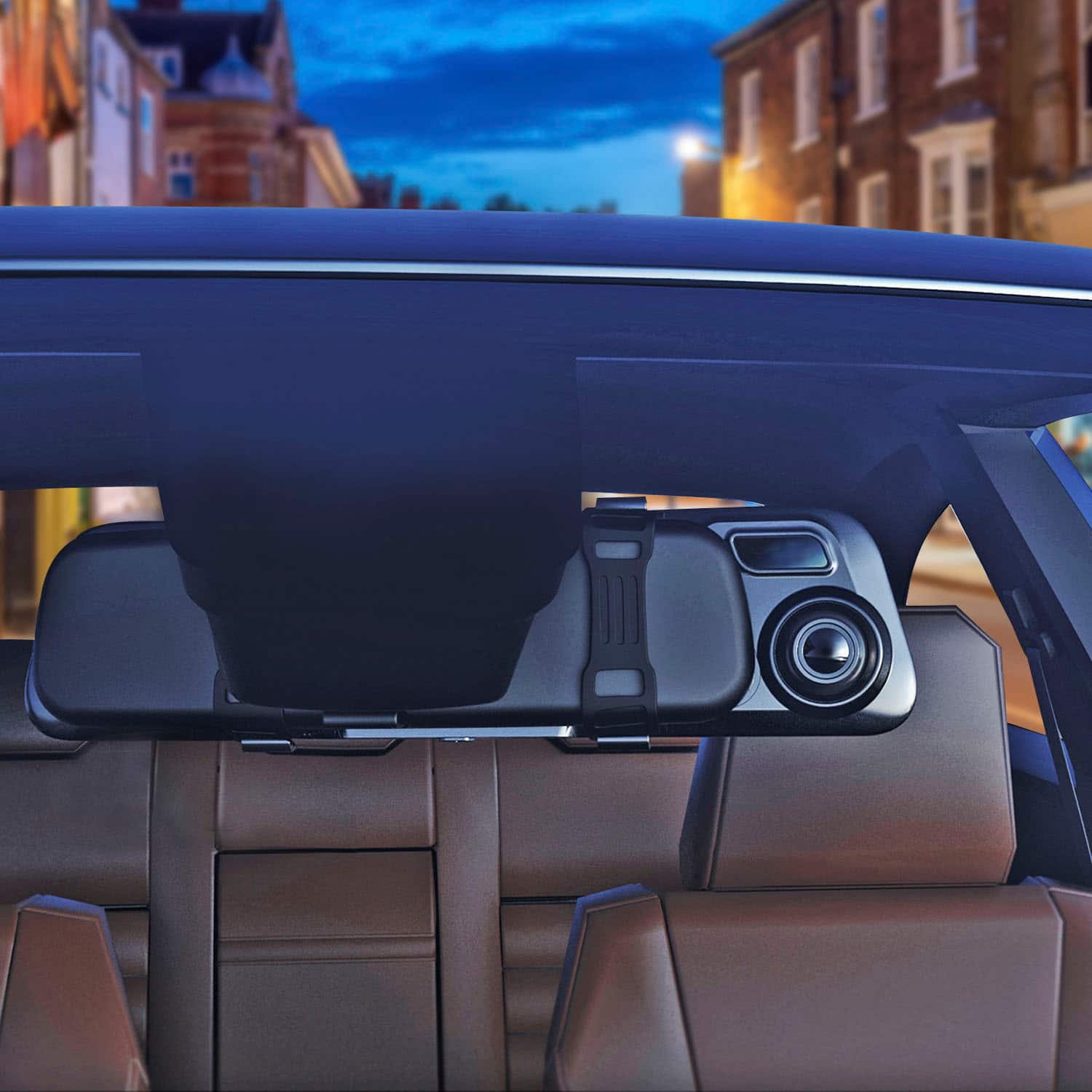 Alt View 17. Rexing - M2 2K Front and Rear Mirror Dash Cam with Smart BSD ADAS GPS - Black.