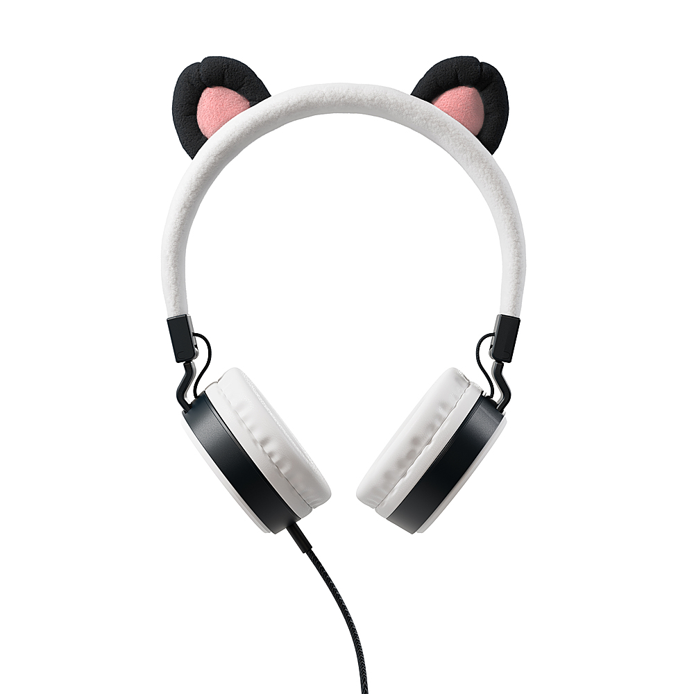 (Pippin Planet - Panda) Headphones Black Linkable Best 39092 Wired Furry the Buddies Buy Kids