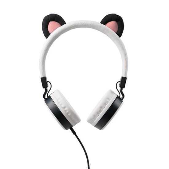 (Pippin the Buddies 39092 Planet Wired Furry Headphones Kids Best Panda) - Linkable Buy Black