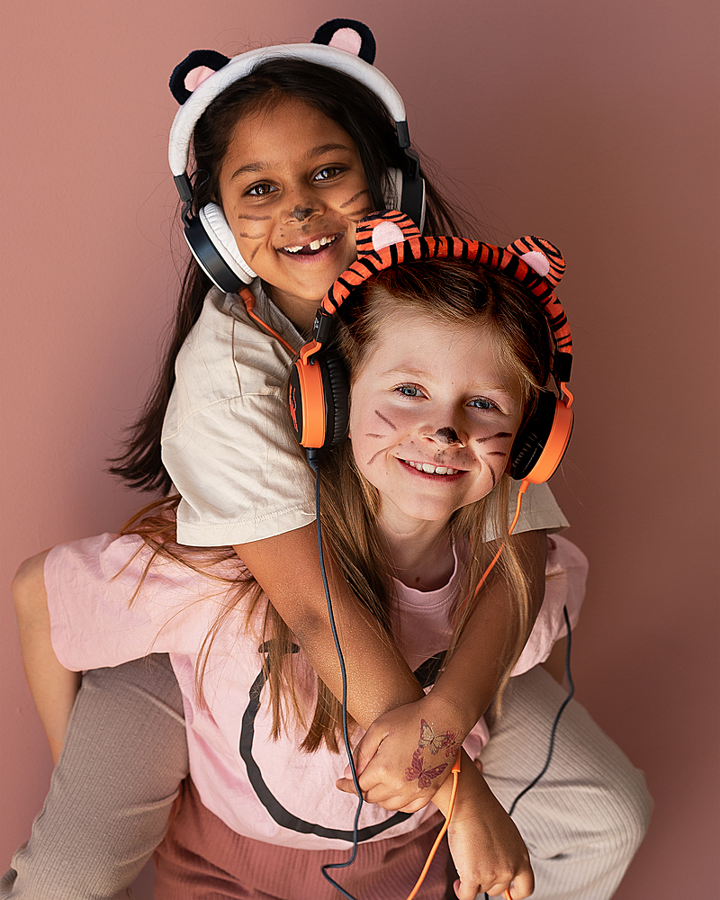 Furry Linkable Kids the Best Wired (Pippin Headphones 39092 Black Buy Buddies Planet Panda) -