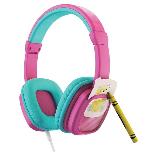 Planet Buddies - Color and Swap Kids DIY Wired Headphones - Pink