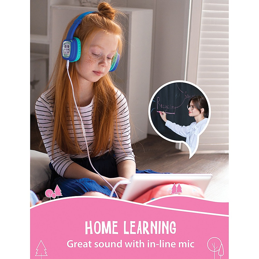 Best Buy: Planet Buddies Color and Swap Kids DIY Wired Headphones Pink ...