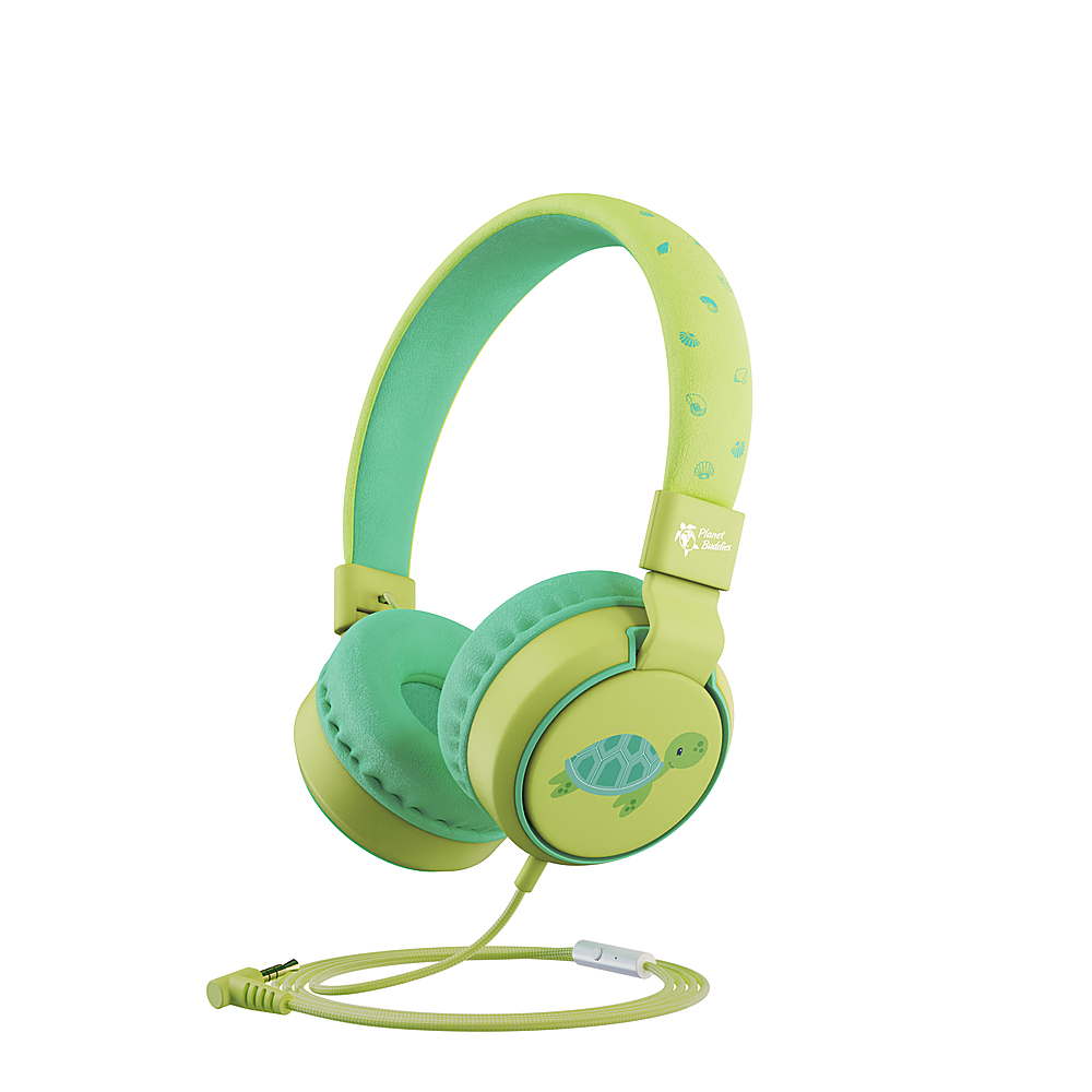 Planet 39011 Volume-Limited Buy Wired Green (Milo Best Turtle) Headphones Kids Buddies the -
