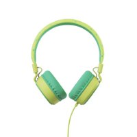 Planet Buddies - Kids Volume-Limited Wired Headphones (Milo the Turtle) - Green - Front_Zoom