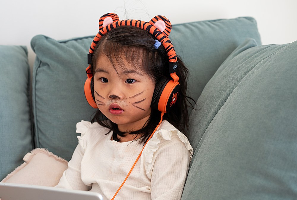 Buddies Furry (Charlie - Orange Buy Planet 39091 Tiger) Wired Headphones Linkable Best the Kids