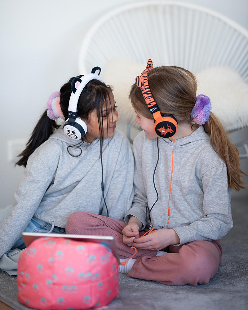 Orange (Charlie Buddies Tiger) Planet Headphones 39091 - Linkable the Best Kids Buy Wired Furry