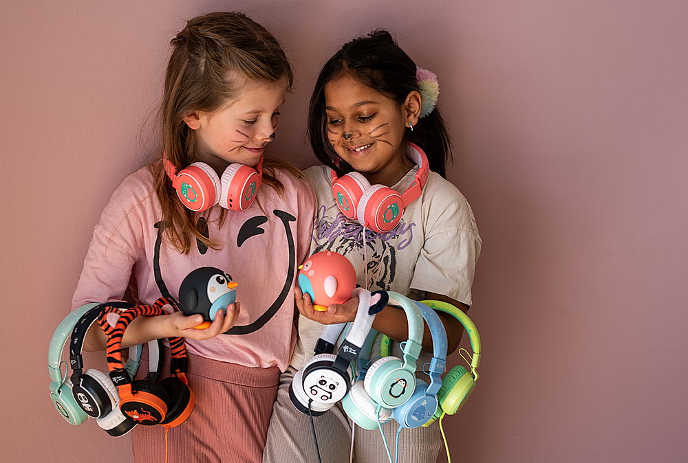 Planet Buddies Furry Kids Linkable Wired Headphones (Charlie the Tiger)  Orange 39091 - Best Buy | Kopfhörer