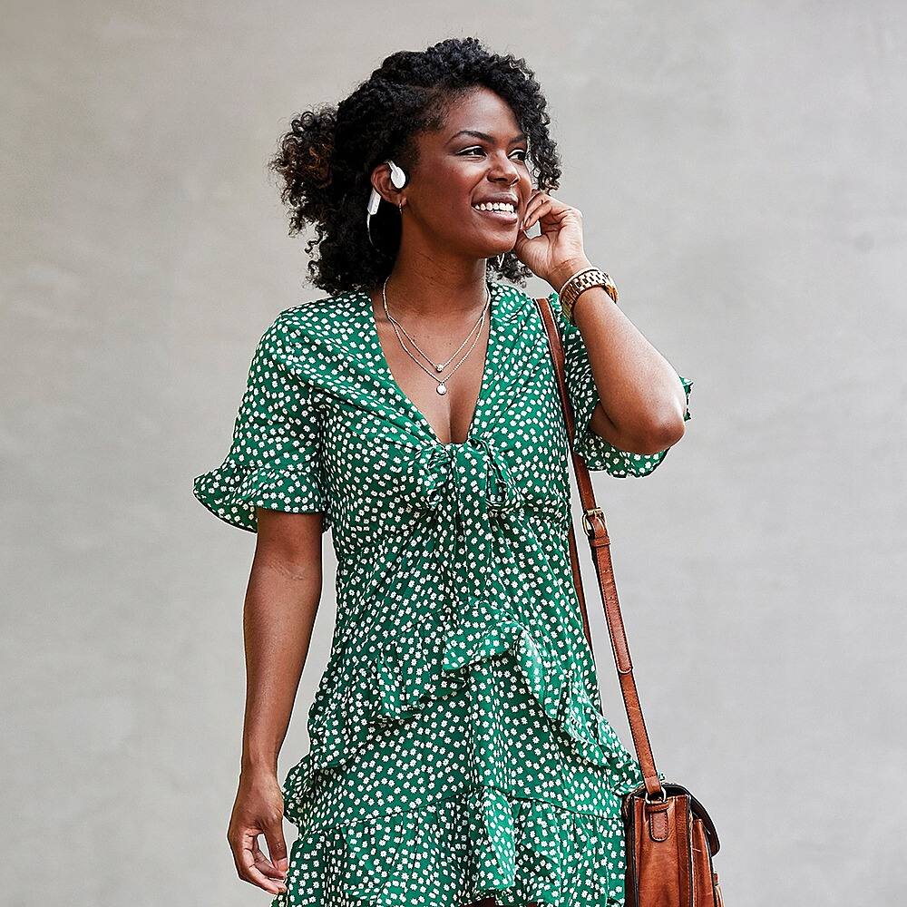 Alt View 13. AfterShokz - OpenMove Open-Ear Lifestyle Headphones - White.