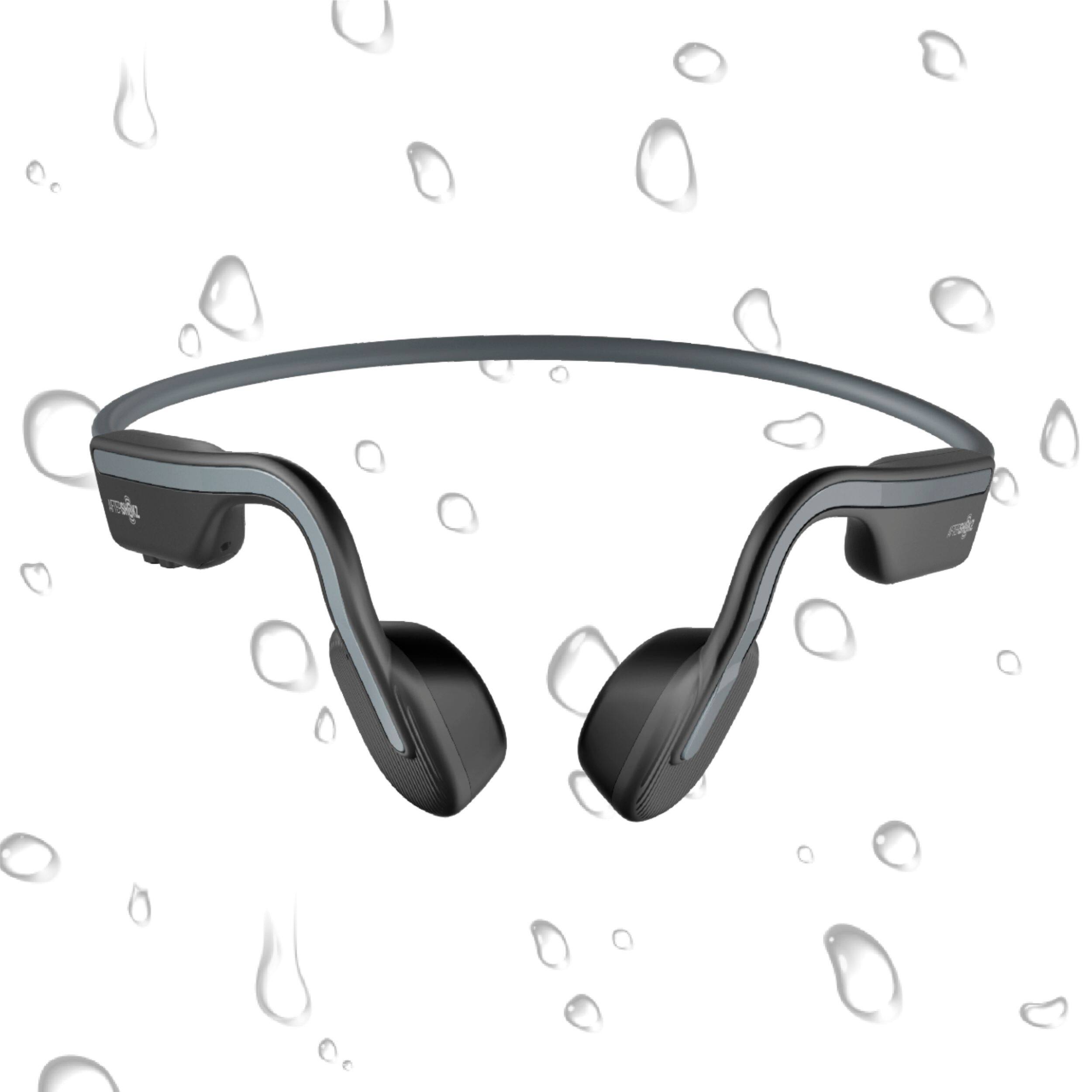 Alt View 11. AfterShokz - OpenMove Open-Ear Lifestyle Headphones - Gray.