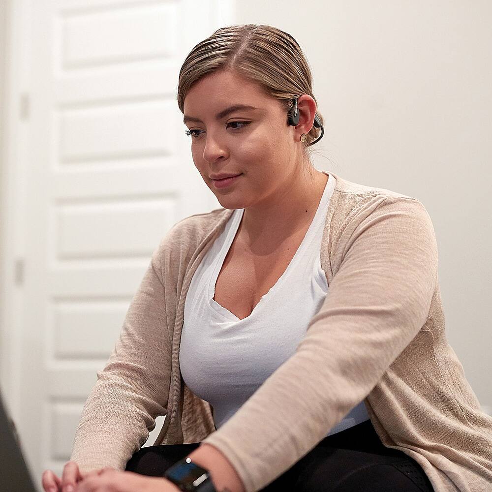 Alt View 15. AfterShokz - OpenMove Open-Ear Lifestyle Headphones - Gray.