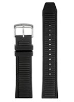 Silicone Band for Citizen CZ Smartwatch 22mm - Black - Angle_Zoom
