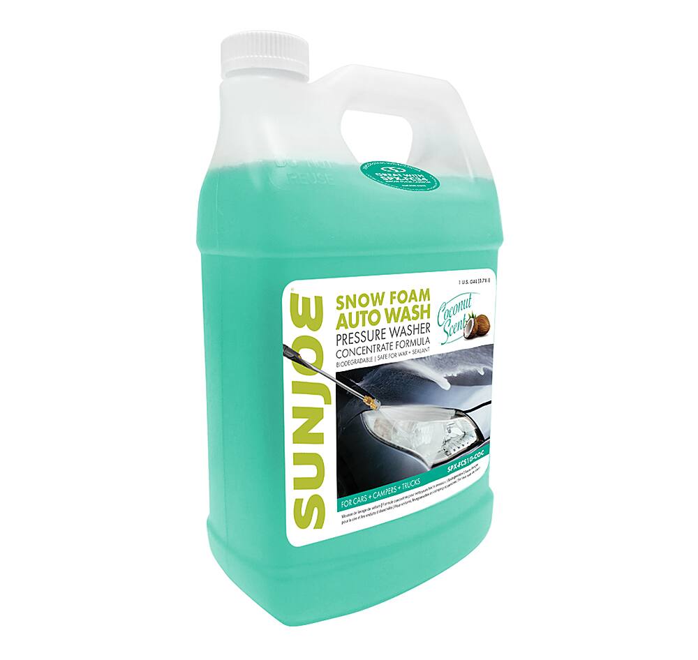 Sun Joe Snow Foam Auto Wash Concentrate - Safe for Cars, Campers, and Trucks - Biodegradable - 10 oz.