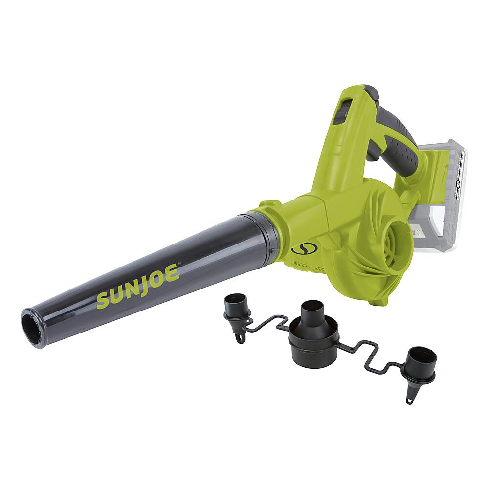 Alt View 11. Sun Joe - 24-Volt iON+ 185 MPH 105 CFM Cordless Handheld Blower and Vacuum (1 x 2.0Ah Battery and 1 Charger) - Green.