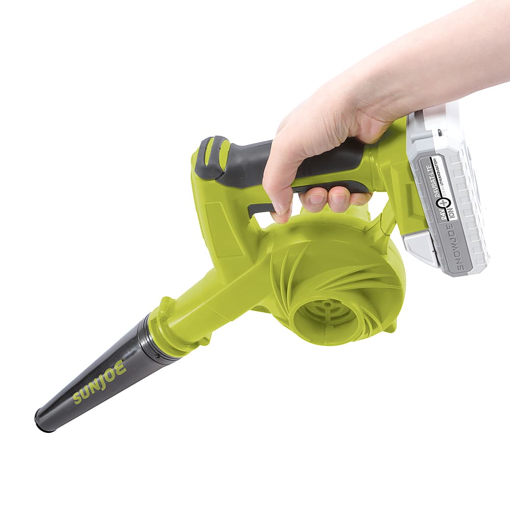 Alt View 12. Sun Joe - 24-Volt iON+ 185 MPH 105 CFM Cordless Handheld Blower and Vacuum (1 x 2.0Ah Battery and 1 Charger) - Green.