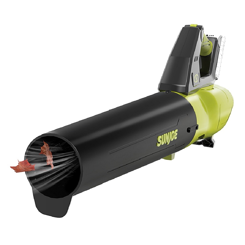 Image of Sun Joe - 24-Volt iON+ 100 MPH 350 CFM Cordless Handheld Blower (1 x 2.0Ah Battery and 1 x Charger) - Green