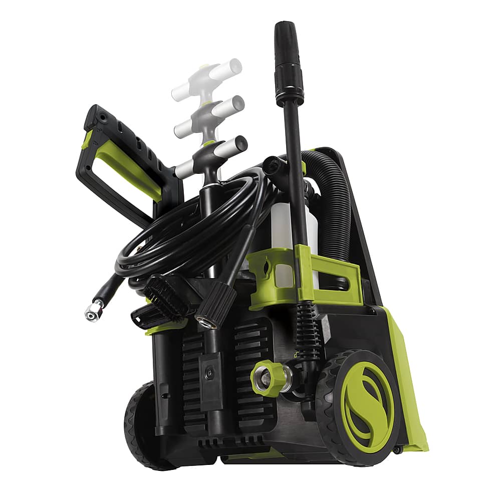 Angle. Sun Joe - Electric Pressure Washer up to 2000 PSI at 1.95 GPM with Vacuum built-in - Green & Black.