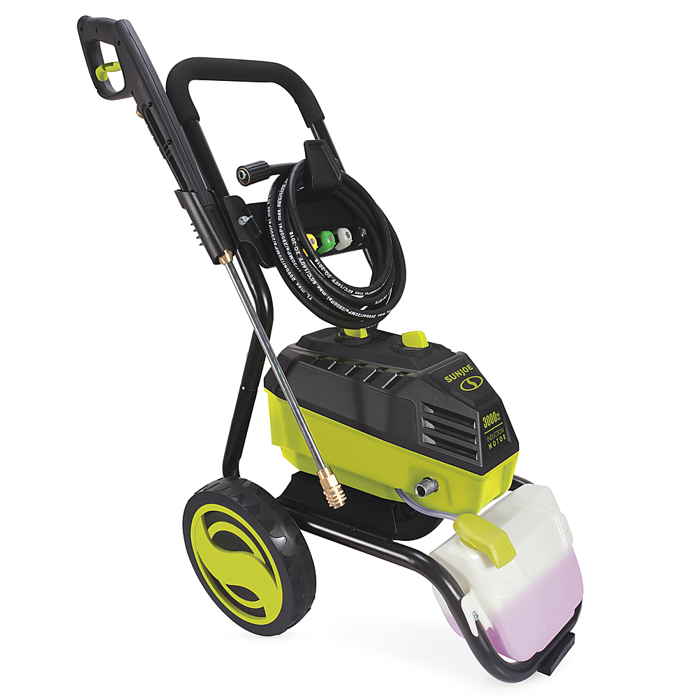 Angle View: Sun Joe - Electric Pressure Washer up to 3000 PSI at 1.3 GPM - Green & Black