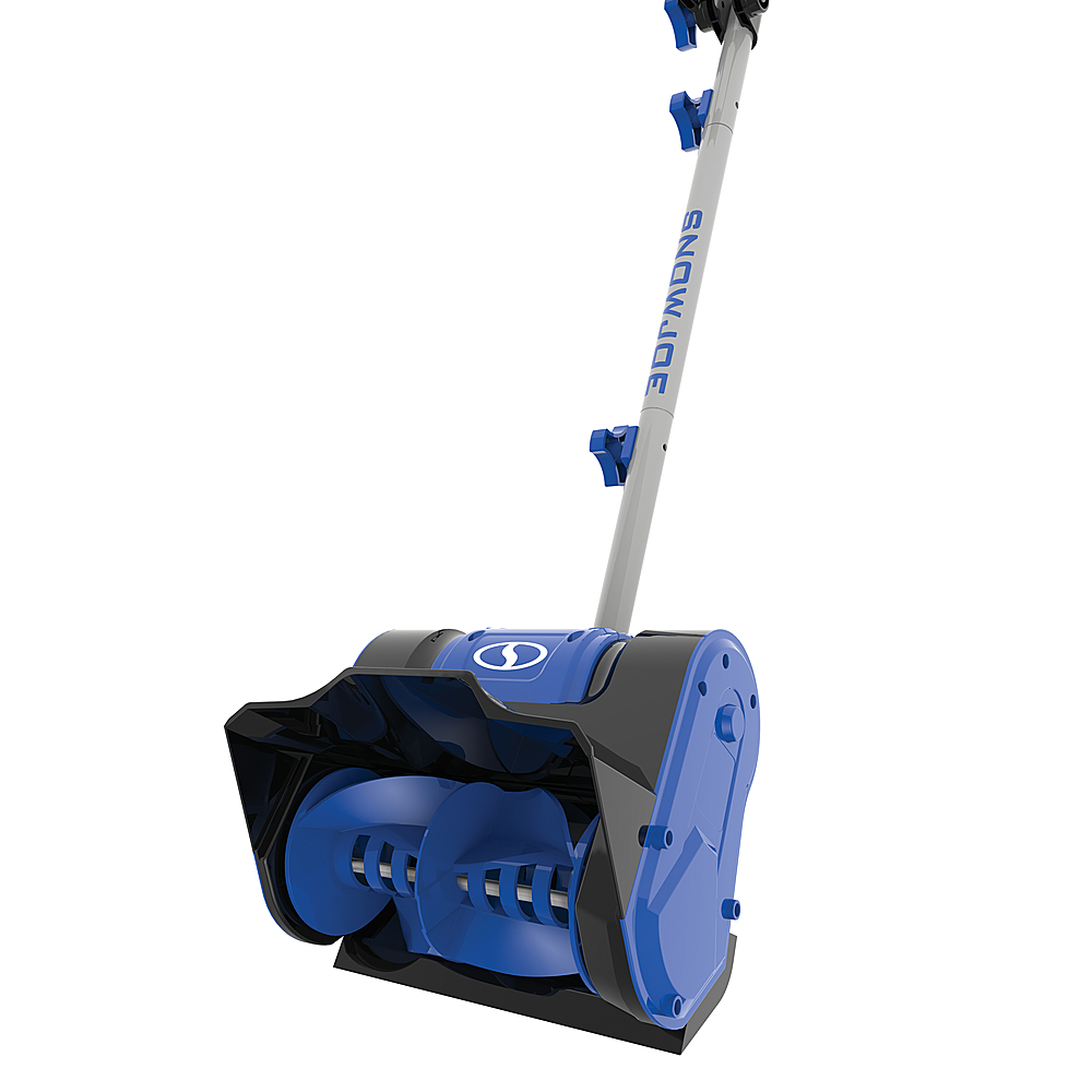 Angle View: Snow Joe 24V-SS10-XR 24-Volt iON+ Cordless Snow Shovel Kit | 10-Inch | W/ 5.0-Ah Battery and Charger - Blue & Black