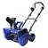 Angle. Snow Joe - 24V-X2-SB21 48-Volt iON+ Cordless Snow Blower Kit, W/ 2 x 4.0-Ah Batteries and Dual Port Charger | 21 in - Blue & Black.