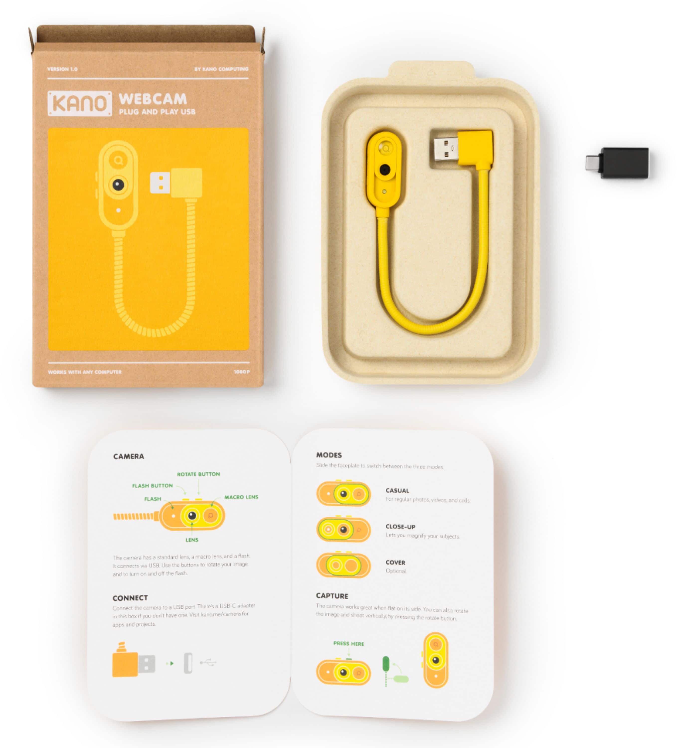 Alt View 18. KANO - 1080 Webcam with Macro and Privacy Mode.