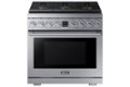 Dacor - Transitional 6.3 Cu. Ft. Freestanding Dual Fuel Four Part Convection Range with GreenClean and Steam Assist - Silver Stainless Steel
