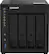 Front. QNAP - TS-451D2-4G 4-Bay, Intel Celeron J4025, 4GB DDR4 RAM, External Network Attached Storage (NAS) - Black.