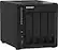 Left. QNAP - TS-451D2-4G 4-Bay, Intel Celeron J4025, 4GB DDR4 RAM, External Network Attached Storage (NAS) - Black.